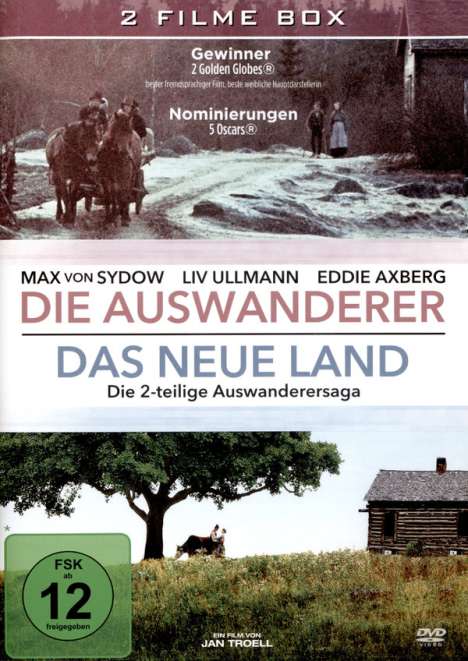 Die Auswanderer / Das neue Land, 2 DVDs