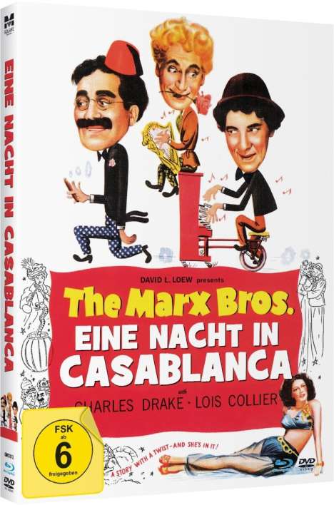 The Marx Bros. - Eine Nacht in Casablanca (Blu-ray &amp; DVD im Mediabook), 1 Blu-ray Disc und 1 DVD