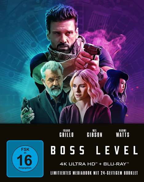 Boss Level (Ultra HD Blu-ray &amp; Blu-ray im Mediabook), 1 Ultra HD Blu-ray und 1 Blu-ray Disc