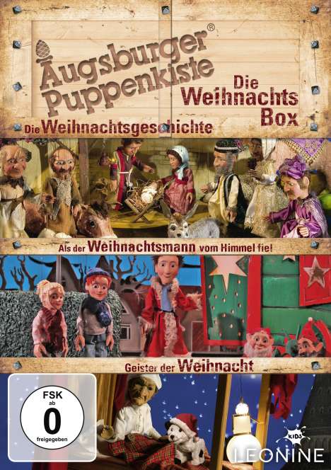 Augsburger Puppenkiste - Die Weihnachts-Box, 3 DVDs