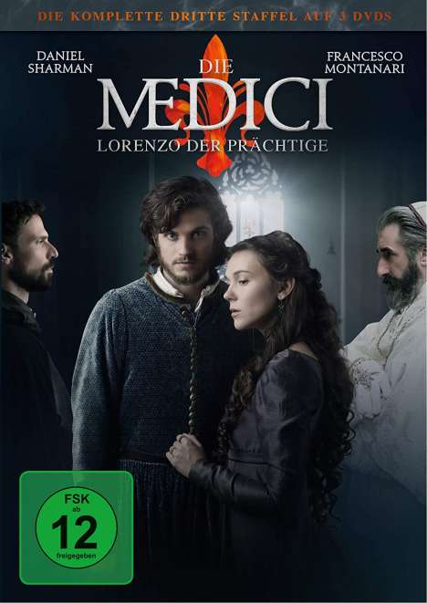 Die Medici Staffel 3 - Lorenzo der Prächtige (finale Staffel), 3 DVDs