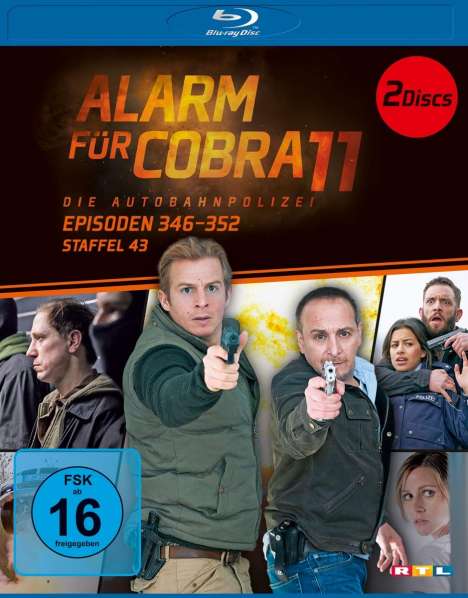 Alarm für Cobra 11 Staffel 43 (Blu-ray), 2 Blu-ray Discs