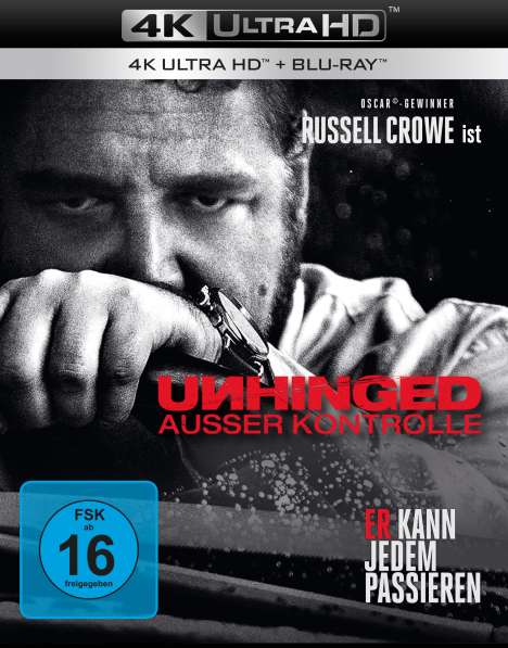 Unhinged (2020) (Ultra HD Blu-ray &amp; Blu-ray), 1 Ultra HD Blu-ray und 1 Blu-ray Disc