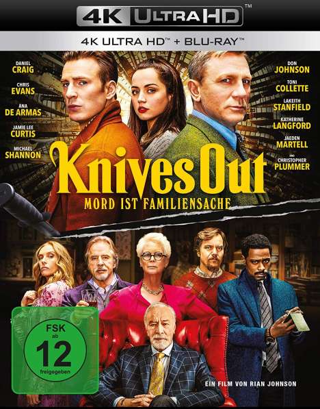 Knives Out (Ultra HD Blu-ray &amp; Blu-ray), 1 Ultra HD Blu-ray und 1 Blu-ray Disc