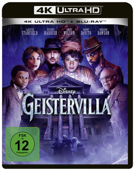 Geistervilla (2023) (Ultra HD Blu-ray &amp; Blu-ray), 1 Ultra HD Blu-ray und 1 Blu-ray Disc