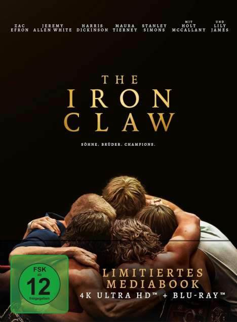 The Iron Claw (Ultra HD Blu-ray &amp; Blu-ray im Mediabook), 1 Ultra HD Blu-ray und 1 Blu-ray Disc