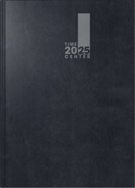 Brunnen 1072621905 Buchkalender TimeCenter Modell 726 (2025)| 2 Seiten = 1 Monat| A5| 272 Seiten| Baladek-Einband| schwarz, Buch