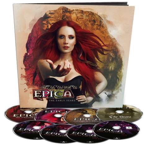 Epica: We Still Take You With Us: The Early Years (Earbook), 6 CDs, 1 DVD und 1 Blu-ray Disc