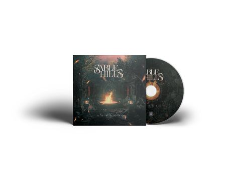 "Sable Hills" auf Cover und CD, feurige, mystische Szene im Wald.