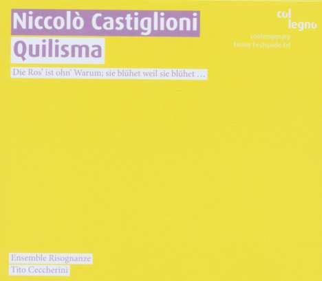 Niccolo Castiglioni (1932-1996): Kammermusik, CD
