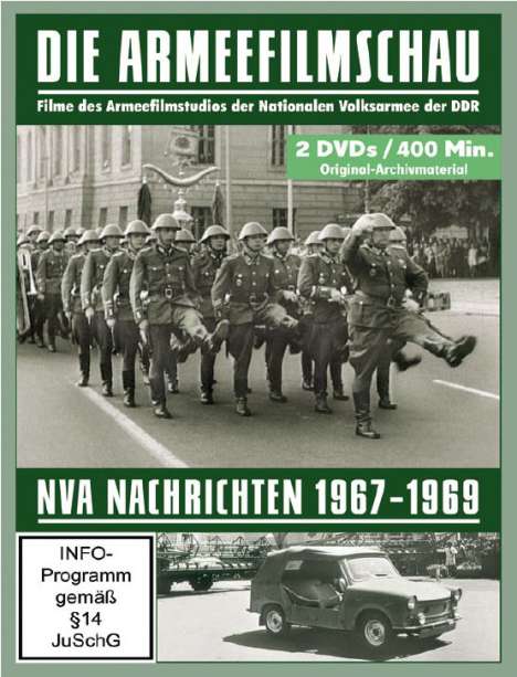 Die Armeefilmschau - NVA Nachrichten 1967-1969, 2 DVDs