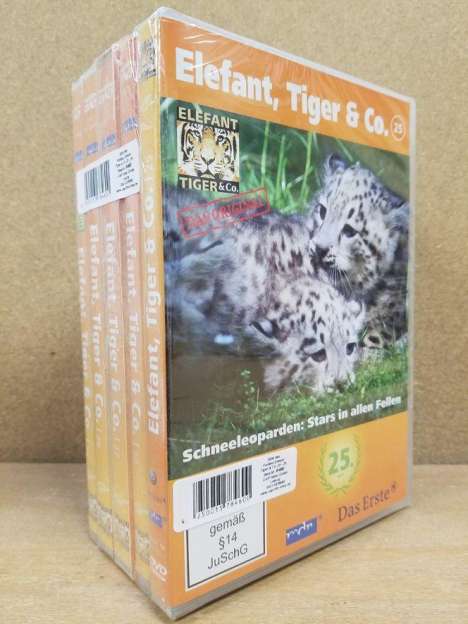 Elefant, Tiger &amp; Co. Teil 25-29 (Holzkiste), 10 DVDs