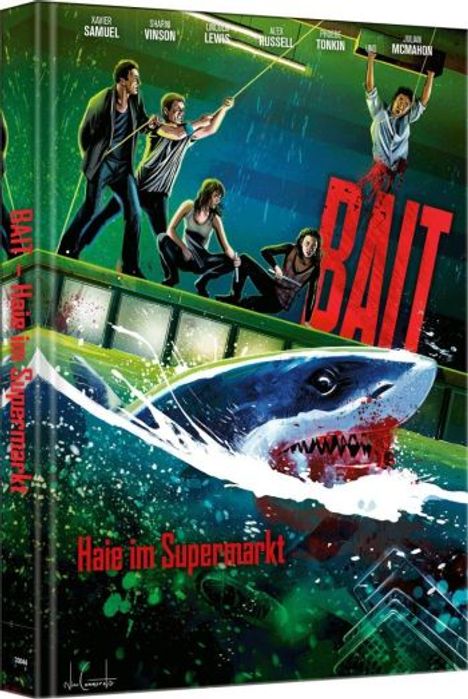 Bait - Haie im Supermarkt (3D Blu-ray &amp; DVD im Mediabook), 1 Blu-ray Disc und 1 DVD