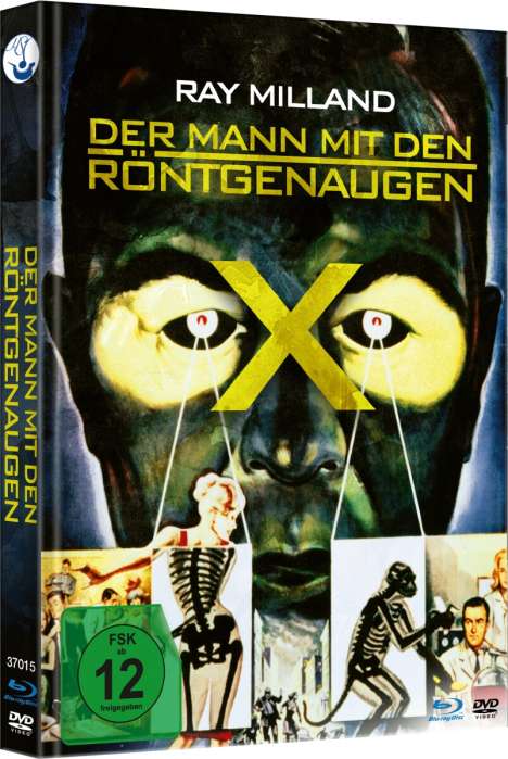 Der Mann mit den Röntgenaugen (Blu-ray &amp; DVD im Mediaook), 1 Blu-ray Disc und 1 DVD