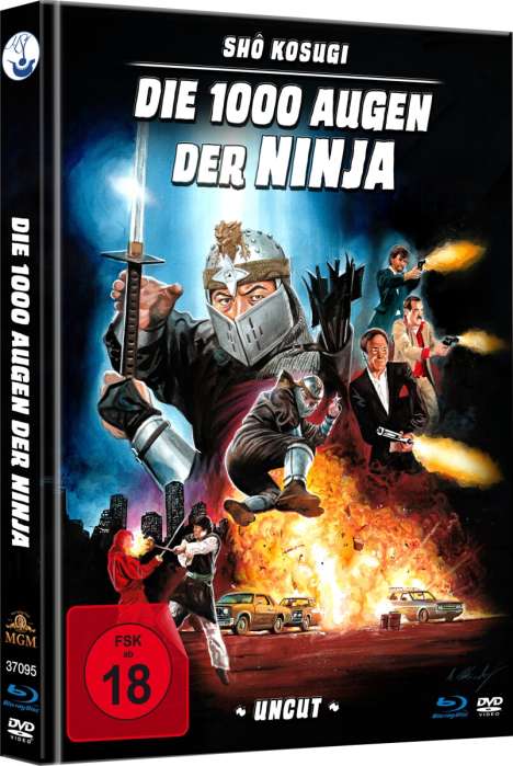 Die 1000 Augen der Ninja (Blu-ray &amp; DVD im Mediabook), 1 Blu-ray Disc und 1 DVD