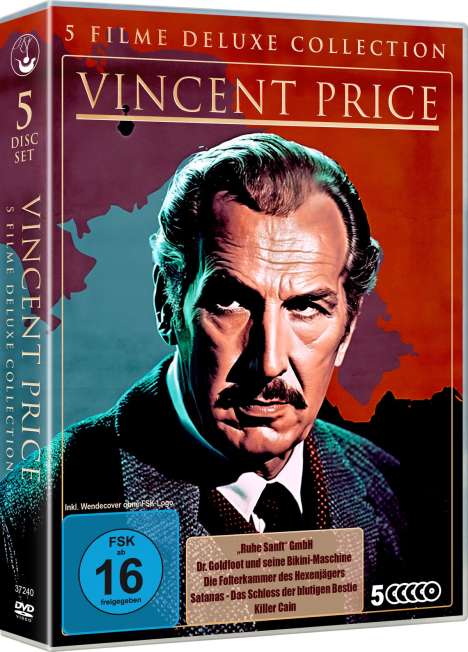 Vincent Price - 5 Filme Deluxe Collection, 5 DVDs