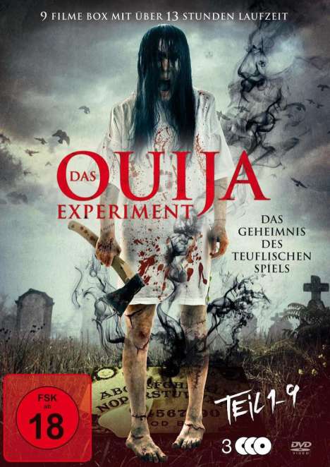 Das Ouija Experiment Teil 1-9, 3 DVDs