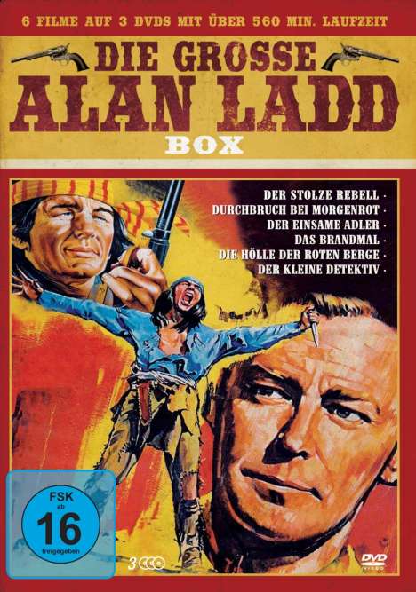 Die grosse Alan Ladd Box (6 Filme auf 3 DVDs), 3 DVDs