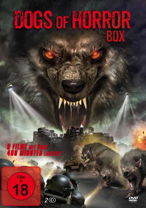 Dogs of Horror Box (6 Filme auf 2 DVDs), 2 DVDs
