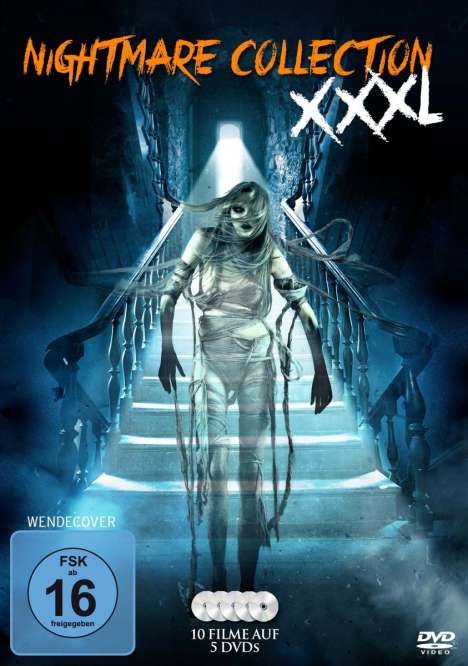 Nightmare Collection XXL 2 (10 Filme auf 5 DVDs), 5 DVDs