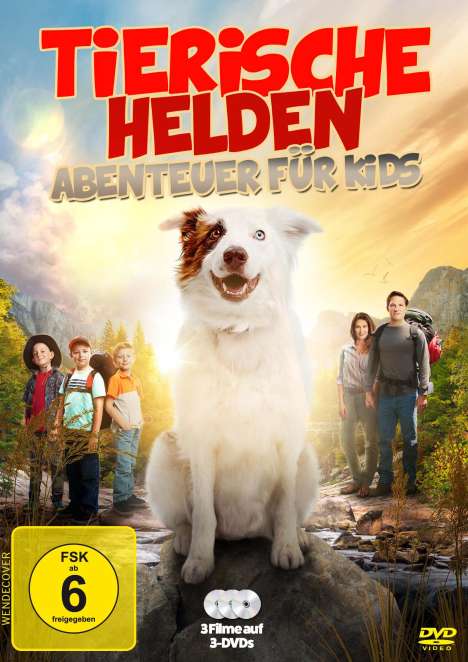 Tierische Helden -  Abenteuer für Kids (3 Filme), 3 DVDs
