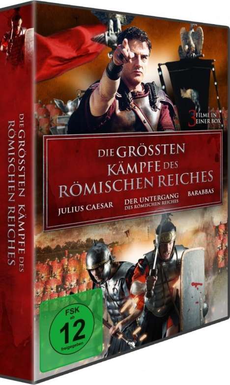 Die größten Kämpfe des Römischen Reiches, 3 DVDs