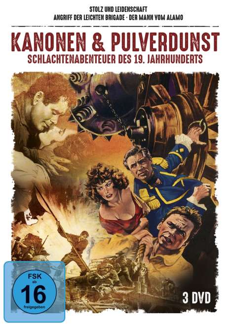 Kanonen &amp; Pulverdunst - Schlachtenabenteuer des 19. Jahrhunderts (3 Filme), 3 DVDs