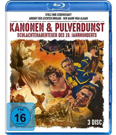 Kanonen &amp; Pulverdunst - Schlachtenabenteuer des 19. Jahrhunderts (3 Filme) (Blu-ray), 3 Blu-ray Discs