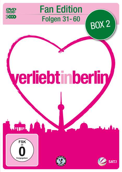 Verliebt in Berlin Box 2 (Folgen 31-60), 3 DVDs