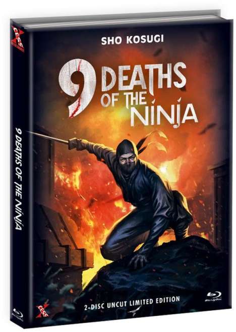 9 Deaths of the Ninja (Blu-ray &amp; DVD im Mediabook), 1 Blu-ray Disc und 1 DVD
