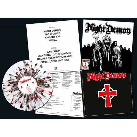 Night Demon: Night Demon (White/Red/Black Splatter Vinyl), LP