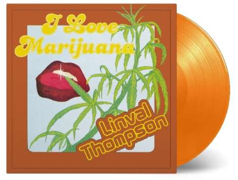 Linval Thompson: I Love Marijuana (180g) (Limited-Numbered-Edition) (Orange Vinyl), LP