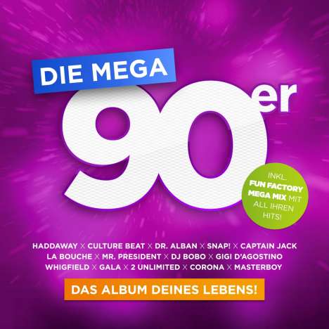 Die Mega 90er: Das Album deines Lebens, 3 CDs