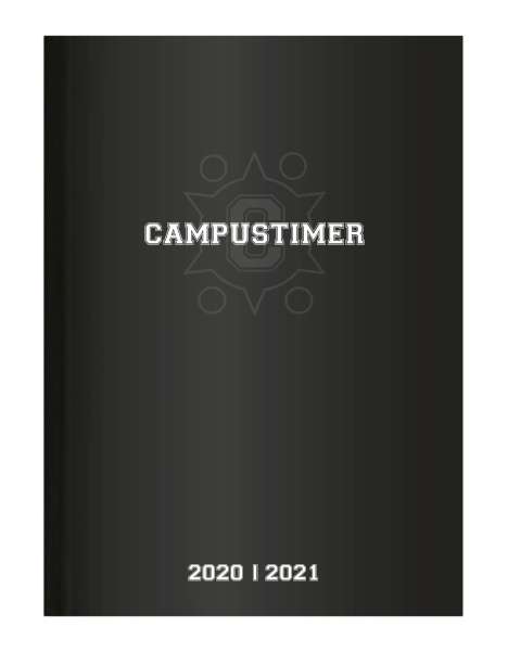 Campustimer Black A6 2020/2021, Kalender