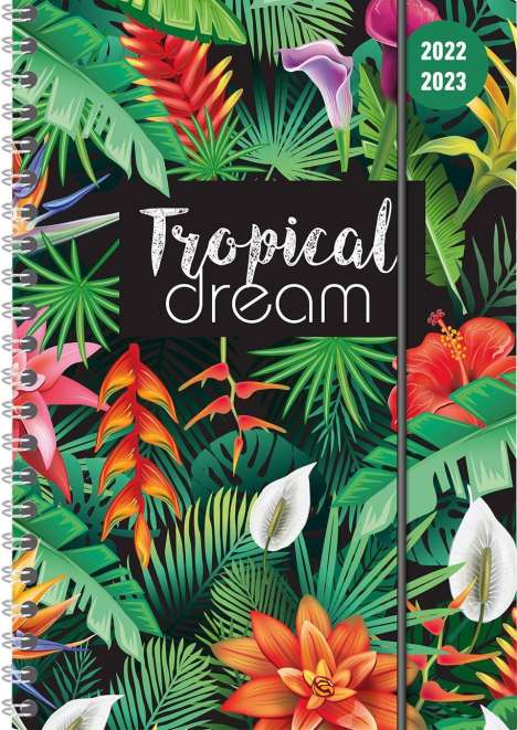 Collegetimer Tropical Dream 2022/2023 A5 Ringbuch, Buch