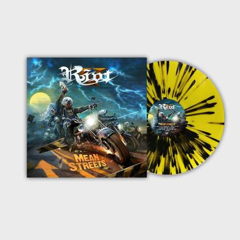 Riot V (ex-Riot): Mean Streets (GSA Version) (180g) (Limited Edition) (Yellow/Black Splatter Vinyl), LP
