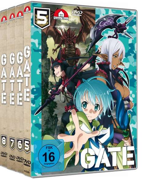 Gate Staffel 2 Vol. 5-8 (Gesamtausgabe), 4 DVDs