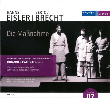 Hanns Eisler (1898-1962): Die Maßnahme, CD