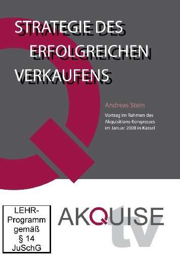 Akquise.TV - Strategie des erfolgreichen Verkaufens/Andreas Stein, DVD