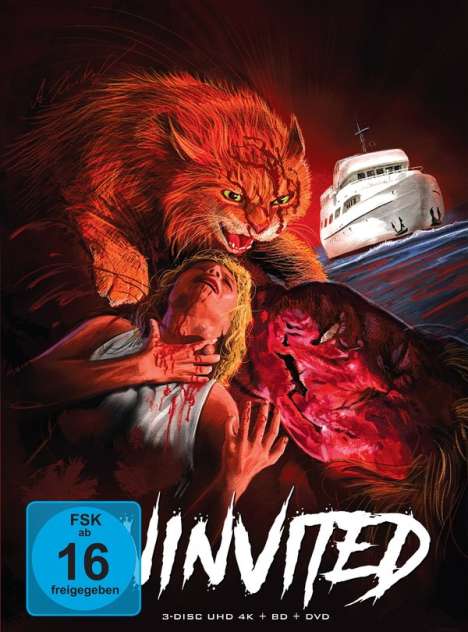 Uninvited (Ultra HD Blu-ray, Blu-ray &amp; DVD im Mediabook), 1 Ultra HD Blu-ray, 1 Blu-ray Disc und 1 DVD