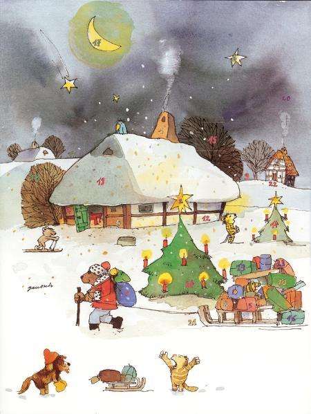 Janoschs Adventskalender Weihnachtsschlitten, Kalender