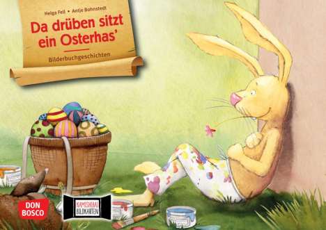 Helga Fell: Da drüben sitzt ein Osterhas. Kamishibai Bildkartenset., Buch