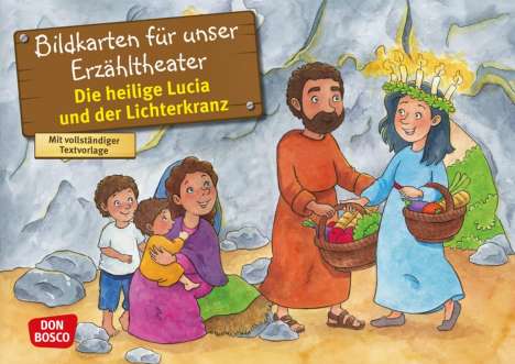 Catharina Fastenmeier: Die heilige Lucia und der Lichterkranz. Kamishibai Bildkartenset., Diverse