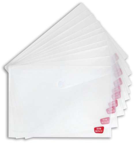 Sicht- und Schutzhülle für Kamishibai-Bildkarten (Kamishibai-Hülle), DIN A3, mit Klettverschluss, transparent, Vorteilspack mit 10 Exemplaren, Diverse