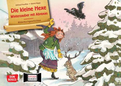 Otfried Preußler: Die kleine Hexe - Winterzauber mit Abraxas. Kamishibai Bildkartenset, Diverse
