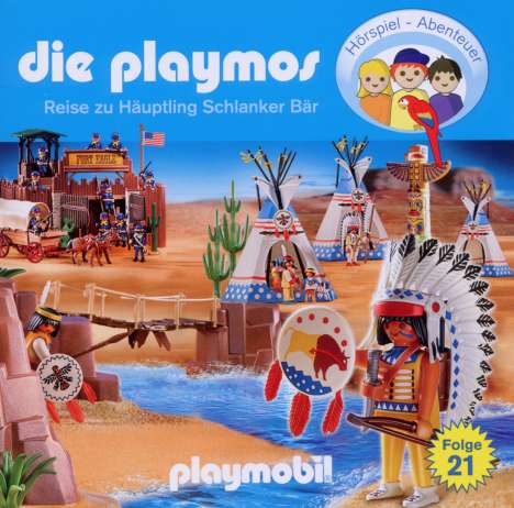 Die Playmos - Reise zu Häuptling Schlanker Bär, 1 Audio-CD, CD