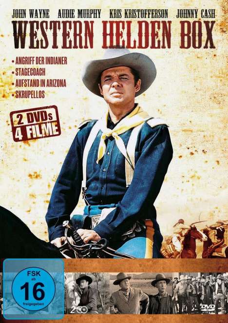 Western Helden Box (4 Filme auf 2 DVDs), 2 DVDs