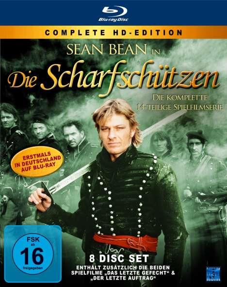 Die Scharfschützen - Komplettbox (Blu-ray), 8 Blu-ray Discs