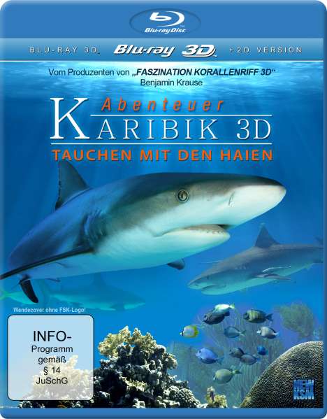 Abenteuer Karibik - Tauchen mit den Haien (3D Blu-ray), Blu-ray Disc