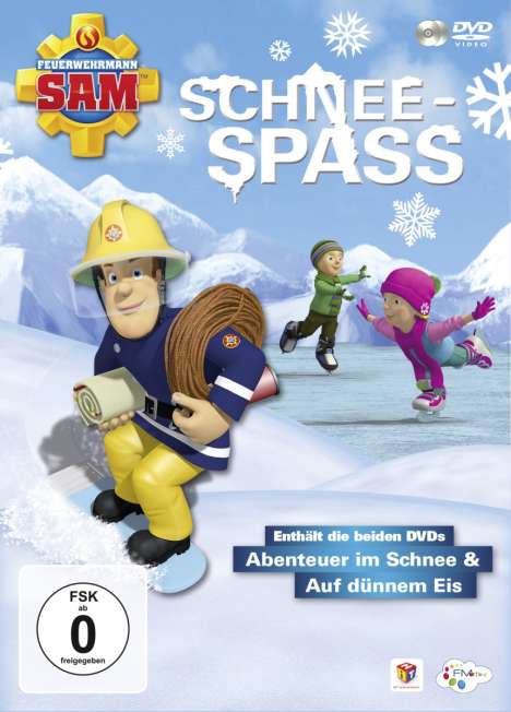 Feuerwehrmann Sam - Schneespass (Abenteuer im Schnee / Auf dünnem Eis), 2 DVDs